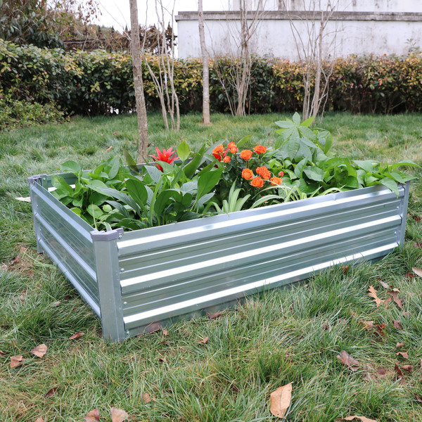 Bild 4 von Green Yard Gartenbeet mit Überdachung, ca. 115 x 80 x 80 cm, Silver