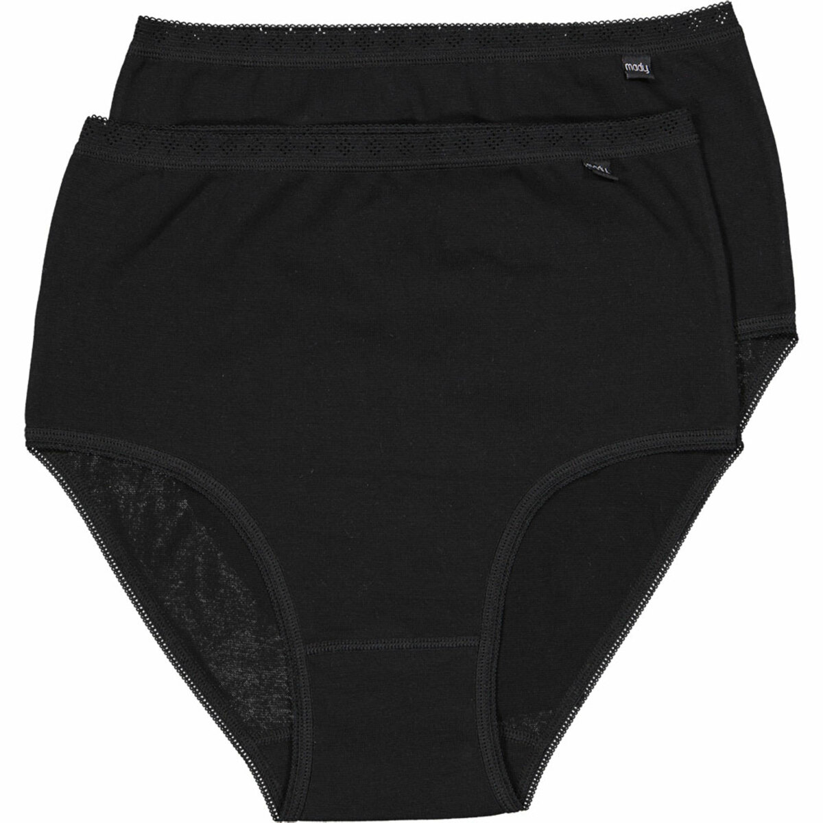 Bild 1 von Mady Damen-Slip Stretch 2er-Pack, Schwarz, M