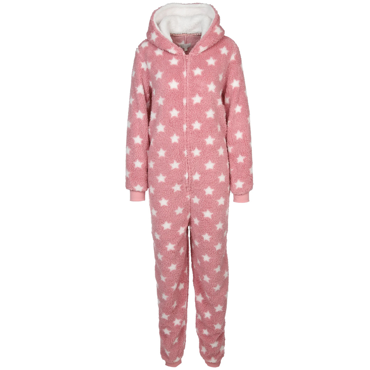 Bild 1 von Kuschel Jumpsuit mit Kapuze
                 
                                                        Rosa