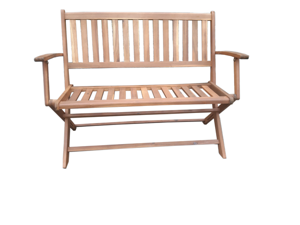 Bild 3 von HC Garten & Freizeit 2-Sitzer faltbare Gartenbank Sitzbank aus Akazieholz