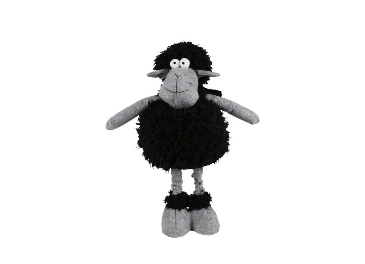 Bild 1 von Deko-Schaf mit Teleskopbeinen 60cm Grau/Schwarz