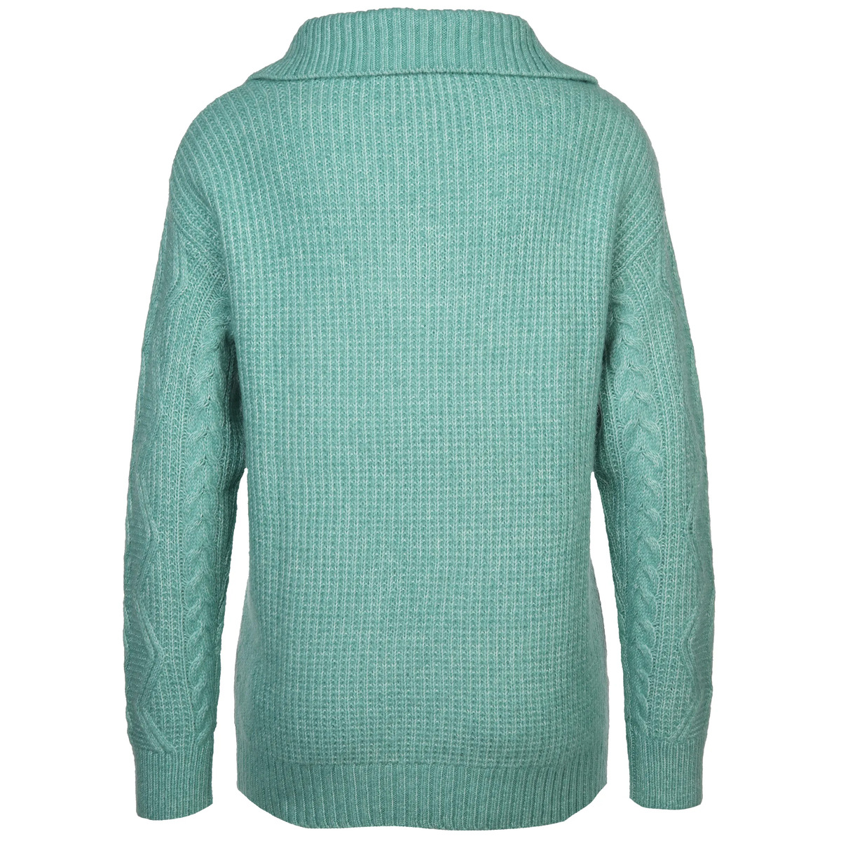 Bild 2 von Damen Stricktroyer meliert
                 
                                                        Türkis