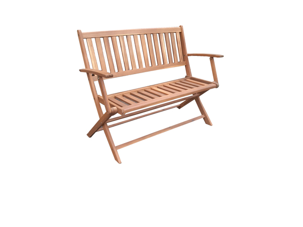 Bild 4 von HC Garten & Freizeit 2-Sitzer faltbare Gartenbank Sitzbank aus Akazieholz