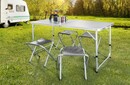 Bild 2 von Solax-Sunshine Camping Klappmöbel-Set faltbare Campingtisch mit 4 Hockern