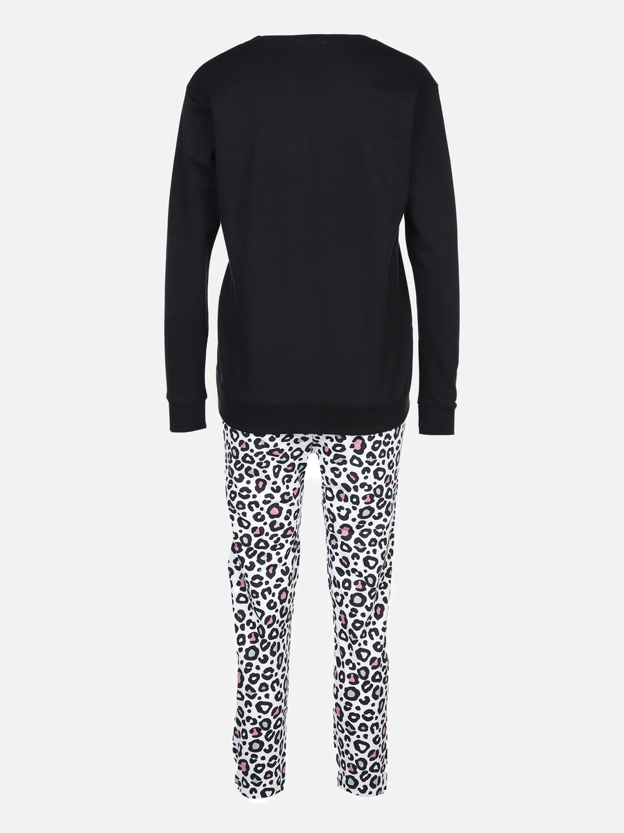 Bild 2 von Damen Hausanzug mit Leoprint
                 
                                                        Weiß