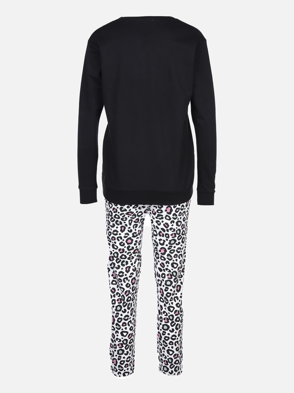 Bild 2 von Damen Hausanzug mit Leoprint
                 
                                                        Weiß