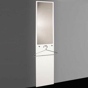 Garderobenpaneel mit Spiegel Weiß