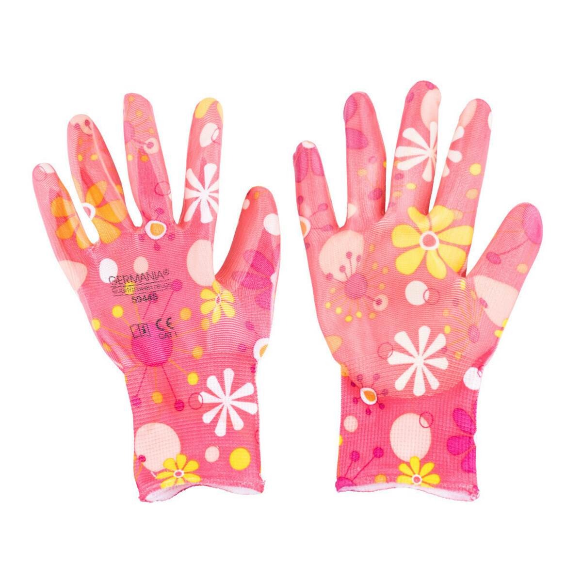 Bild 1 von Damen Gartenhandschuhe Größe 7 in verschiedenen Blumenmotiven