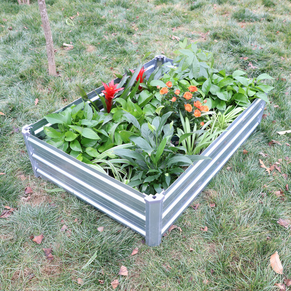 Bild 3 von Green Yard Gartenbeet mit Überdachung, ca. 115 x 80 x 80 cm, Silver