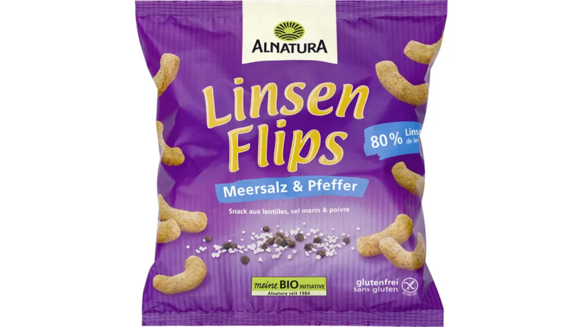 Bild 1 von Alnatura Bio Linsenflips Meersalz & Pfeffer