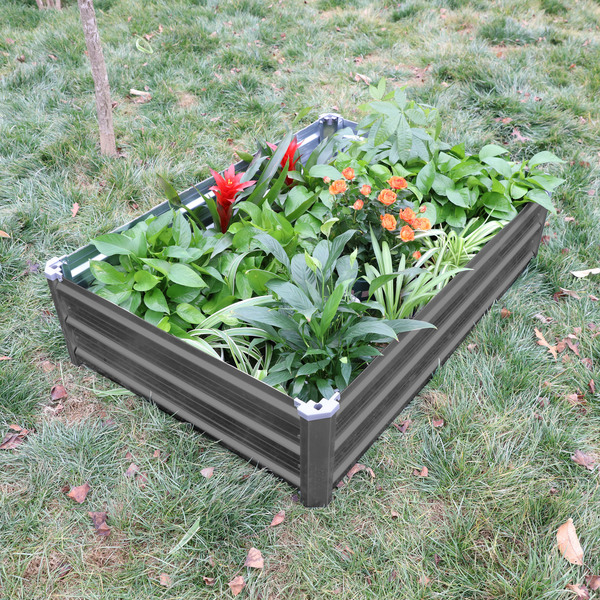 Bild 3 von Green Yard Gartenbeet mit Überdachung, ca. 115 x 80 x 80 cm, Anthrazit