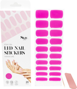 Staylac Stay On LED Nagelsticker - Stay Pink