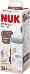 NUK Perfect Match Babyflasche Zweige mit Temperature Control, ab 3 Monate, 260 ml