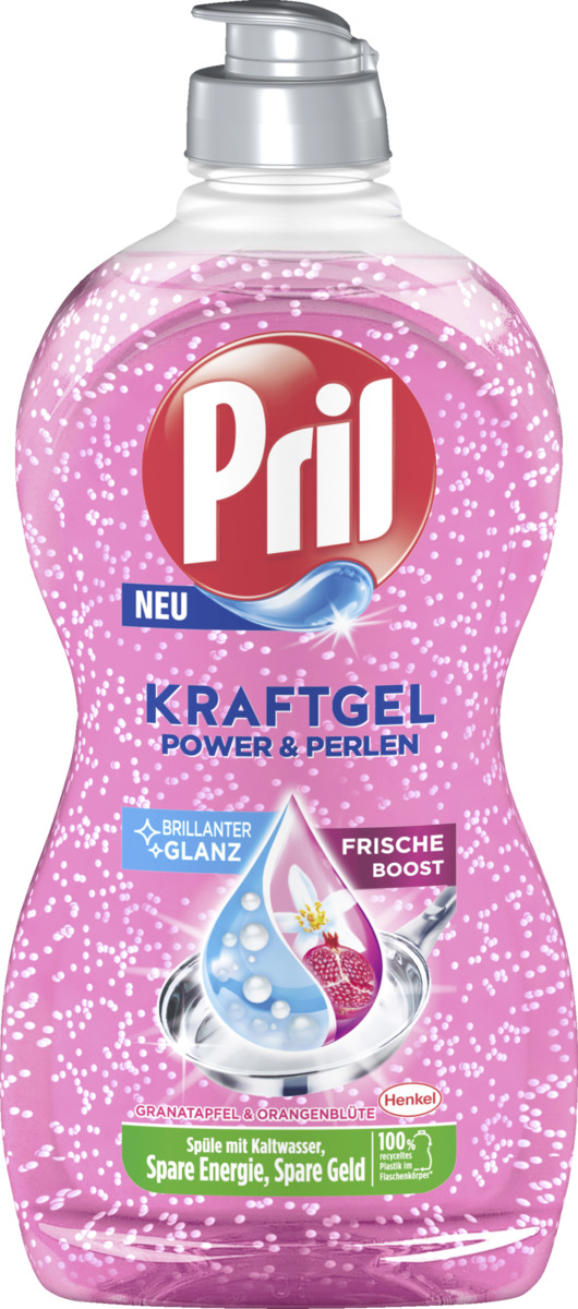 Bild 1 von Pril Kraftgel Power & Perlen Handspülmittel Granatapfel & Orangenblüte