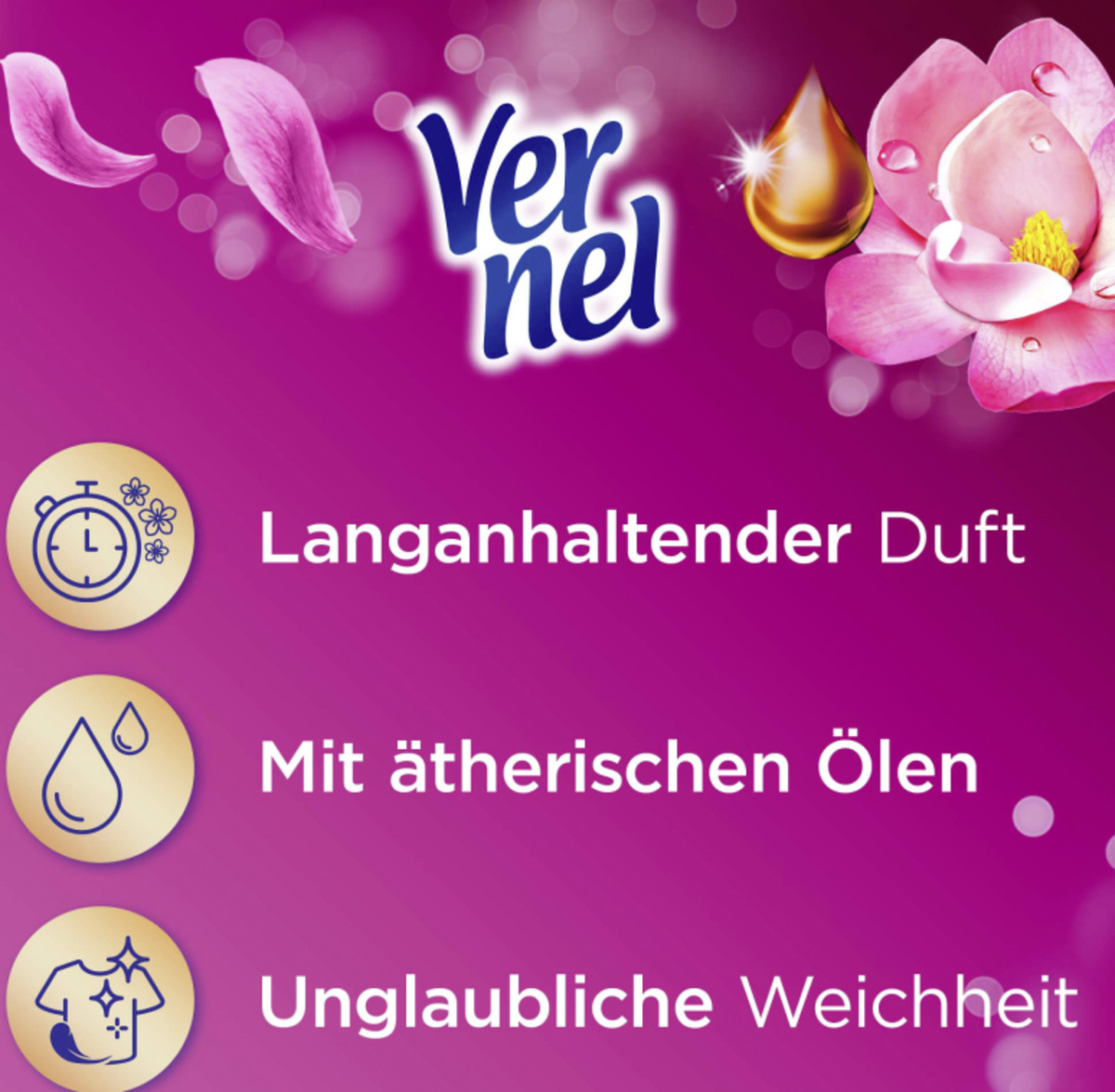 Bild 3 von Vernel Weichspüler Aromatherapie Bezaubernde Magnolie 37 WL