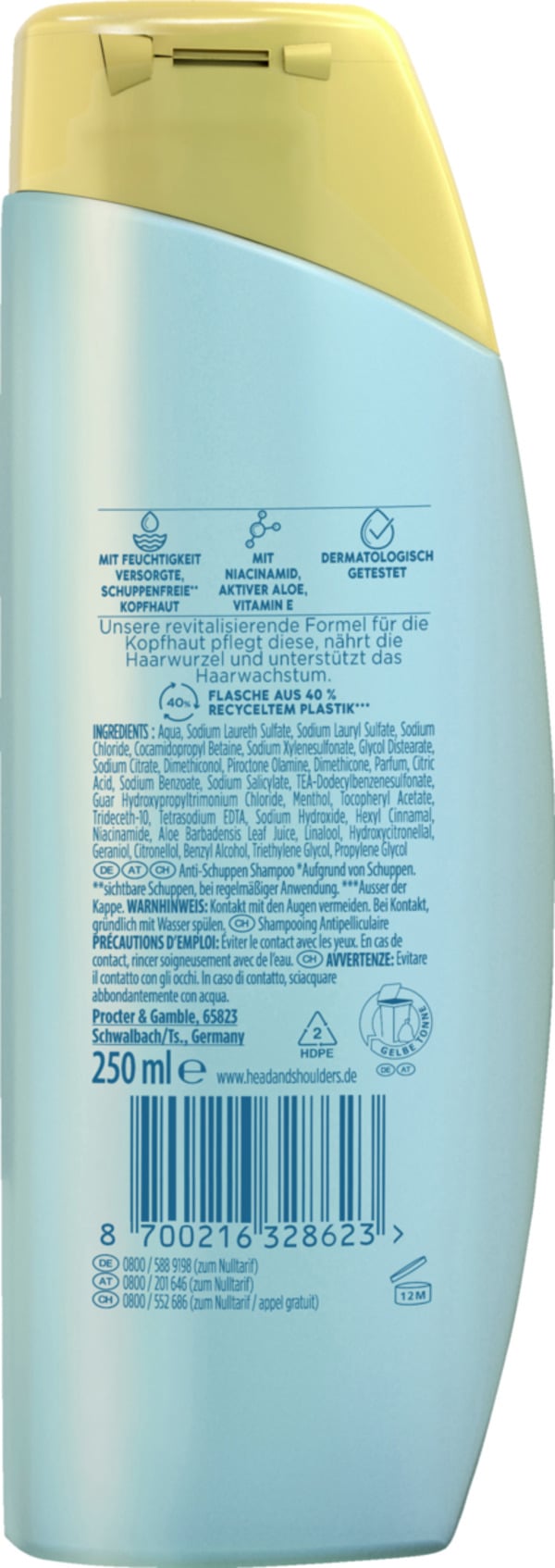 Bild 2 von head & shoulders DERMAXPRO Kopfhaut & Haar Revitaliser Anti-Schuppen Shampoo