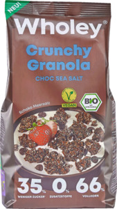 Wholey Bio Crunchy Choc Sea Salt Granola