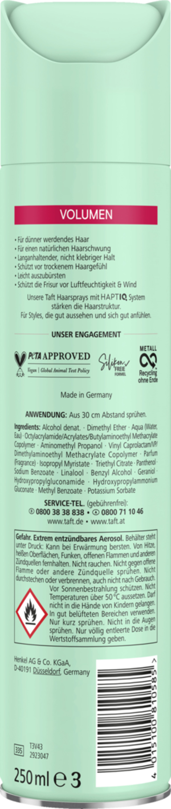 Bild 2 von Taft Haarspray Volumen dünner werdendes Haar