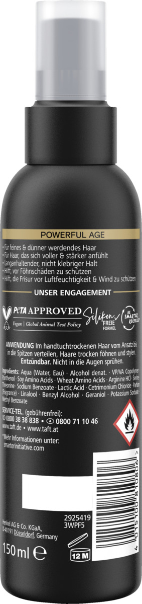 Bild 2 von Taft Föhn-Spray Powerful Age