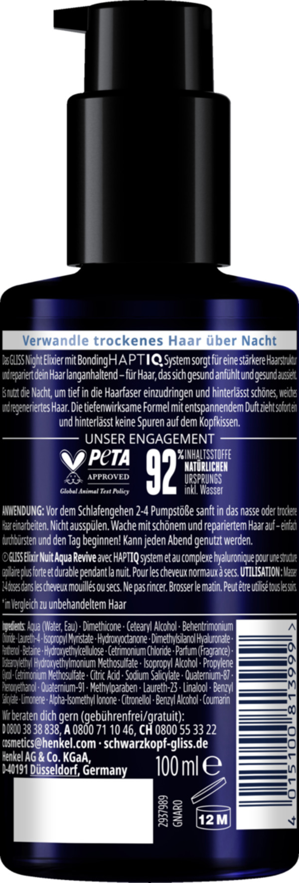 Bild 2 von Gliss Night Elixir Aqua Revive