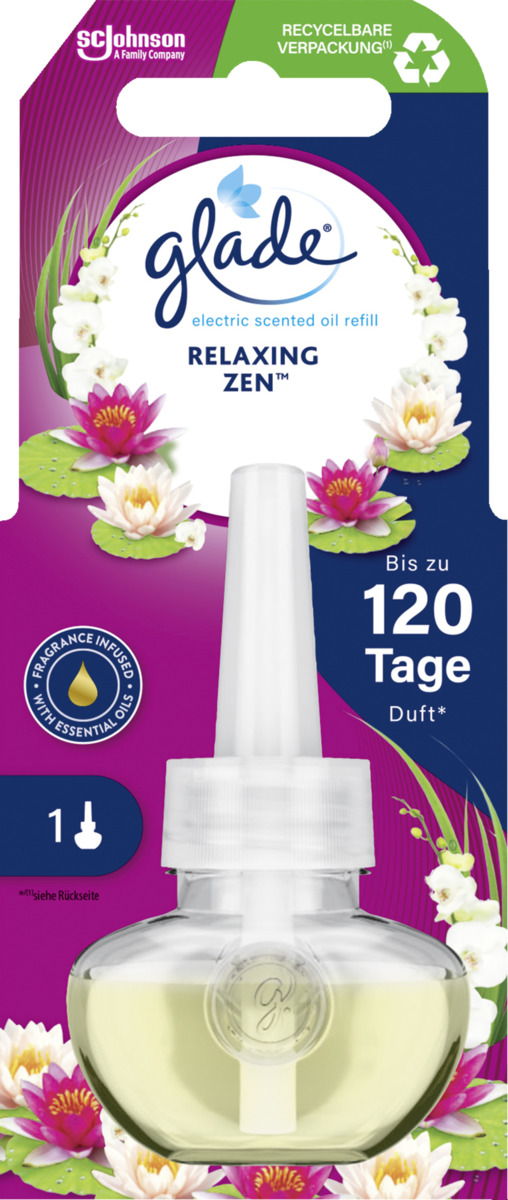 Bild 1 von Glade Electric Scented Oil Duftstecker Nachfüller Relaxing Zen
