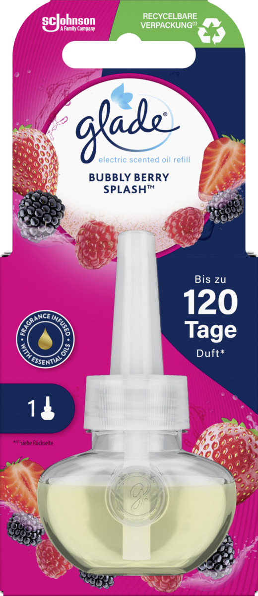 Bild 1 von Glade Electric Scented Oil Duftstecker Nachfüller Bubbly Berry Splash