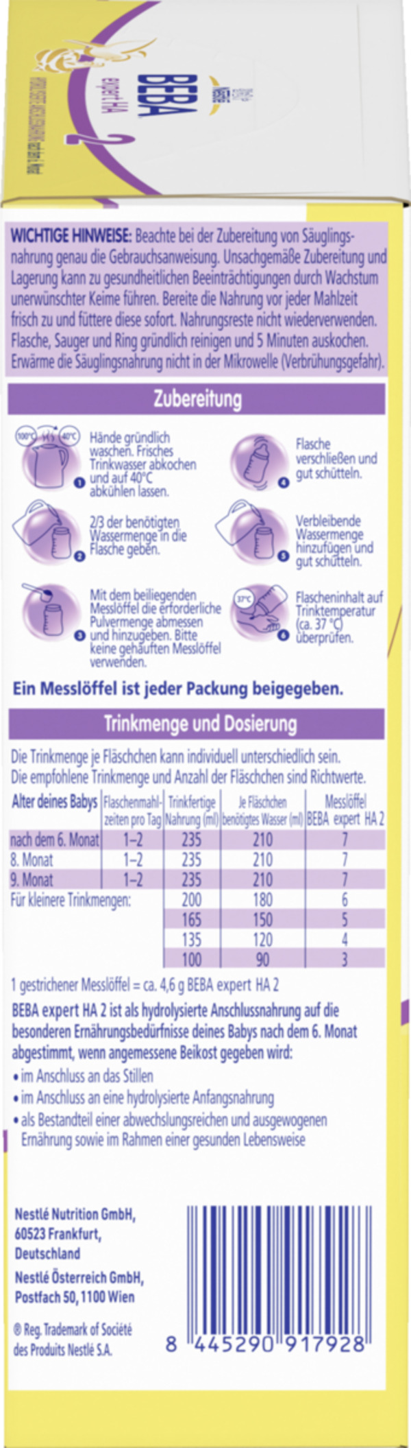 Bild 4 von BEBA Expert HA2 Folgenahrung nach dem 6. Monat