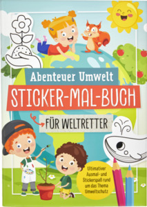 IDEENWELT Abenteuer Umwelt Sticker-Mal-Buch