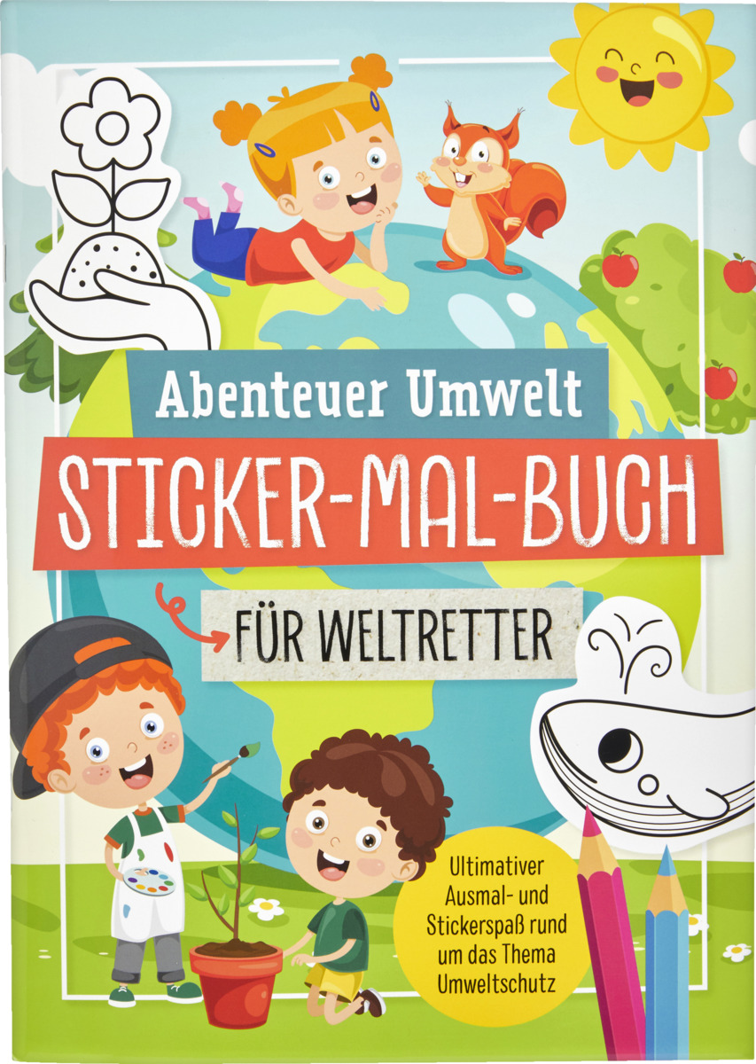 Bild 1 von IDEENWELT Abenteuer Umwelt Sticker-Mal-Buch