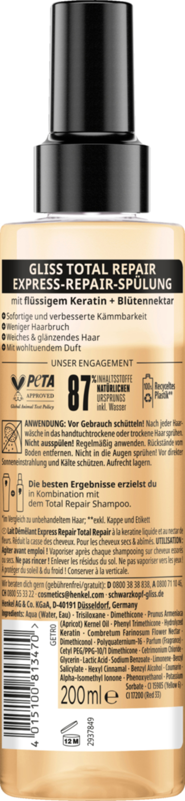 Bild 2 von Gliss Total Repair Express-Repair-Spülung