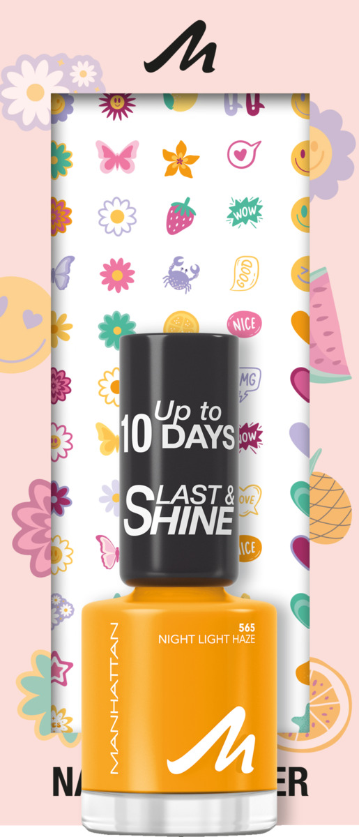 Bild 1 von Manhattan Last & Shine Nail Polish, Farbe 565 + Nagelsticker