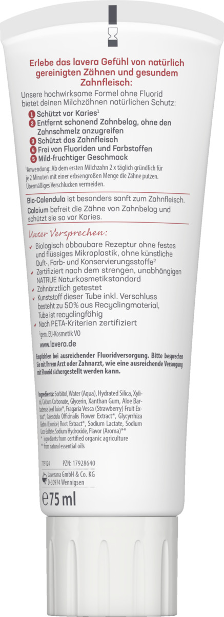 Bild 2 von lavera Zahncreme Kids Fluoridfrei
