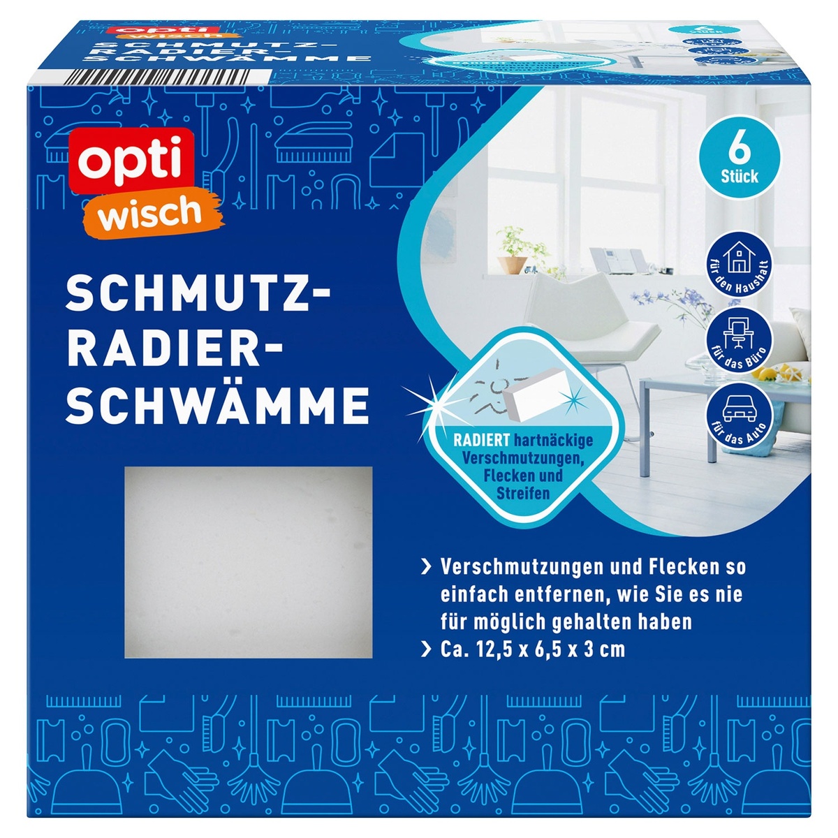 Bild 2 von OPTIWISCH Schmutzradier-Schwämme, 6er-Packung