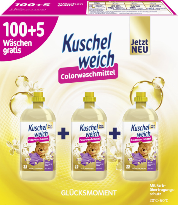 Bild 1 von Kuschelweich Colorwaschmittel Flüssig Glücksmoment