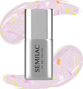 Semilac UV-Nagellack T26 No Wipe Matte Peach Galaxy