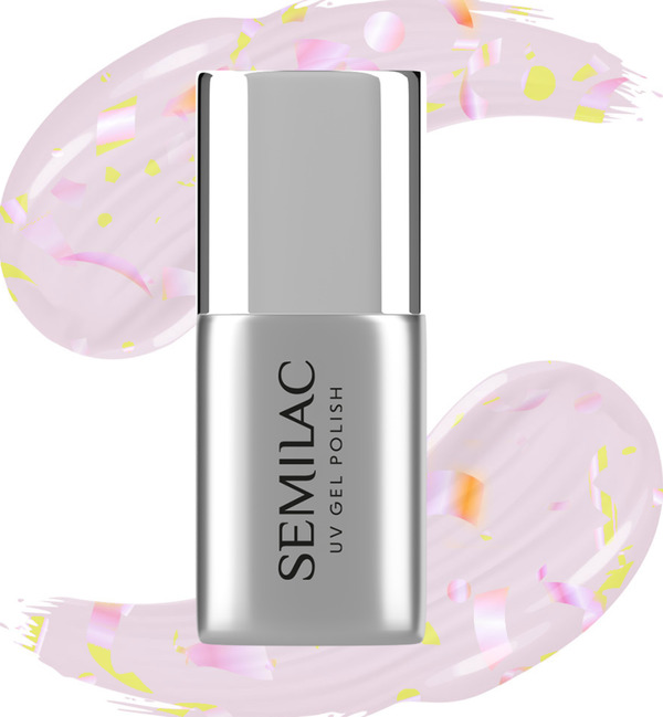 Bild 1 von Semilac UV-Nagellack T26 No Wipe Matte Peach Galaxy