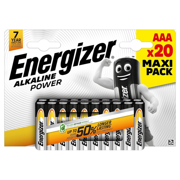 Bild 2 von ENERGIZER Alkaline-Power-Batterien AA/AAA 20er-Packung