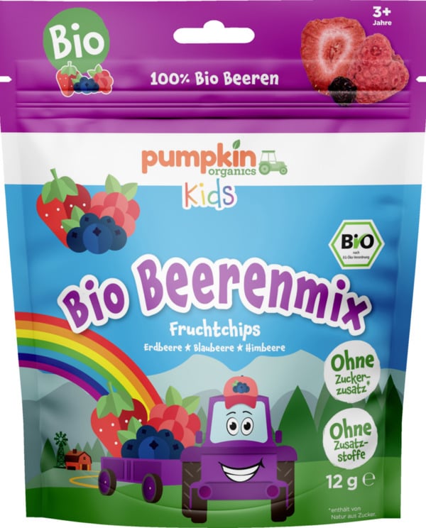 Bild 1 von Pumpkin Organics Bio Beerenmix Fruchtchips