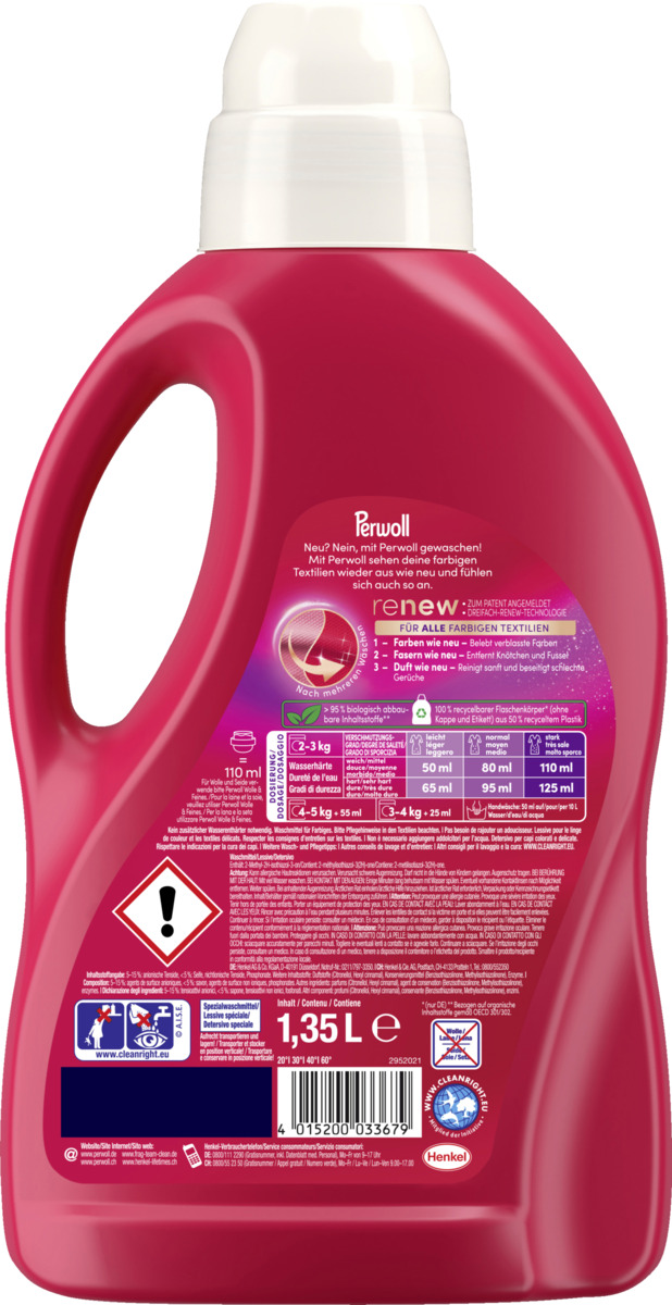 Bild 2 von Perwoll Renew Color Flüssigwaschmittel 27 WL