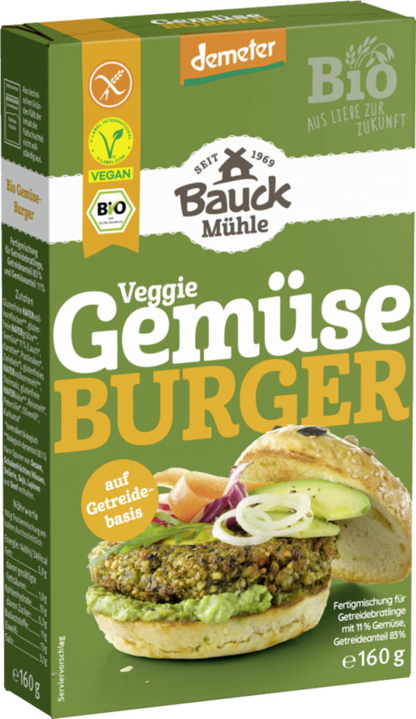 Bild 1 von Bauck Mühle Bio Veggie Gemüse Burger