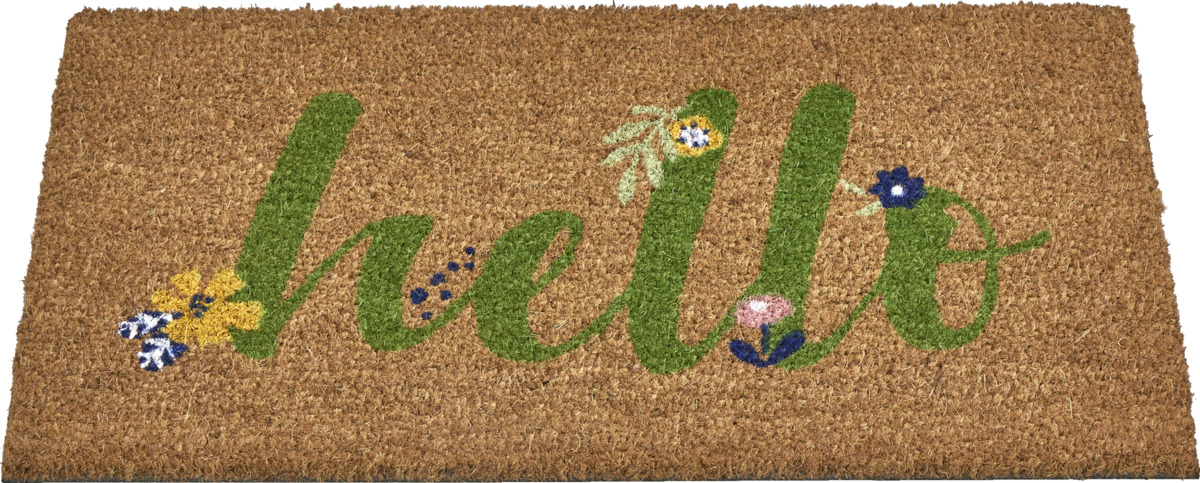 Bild 1 von IDEENWELT Kokosmatte Hello