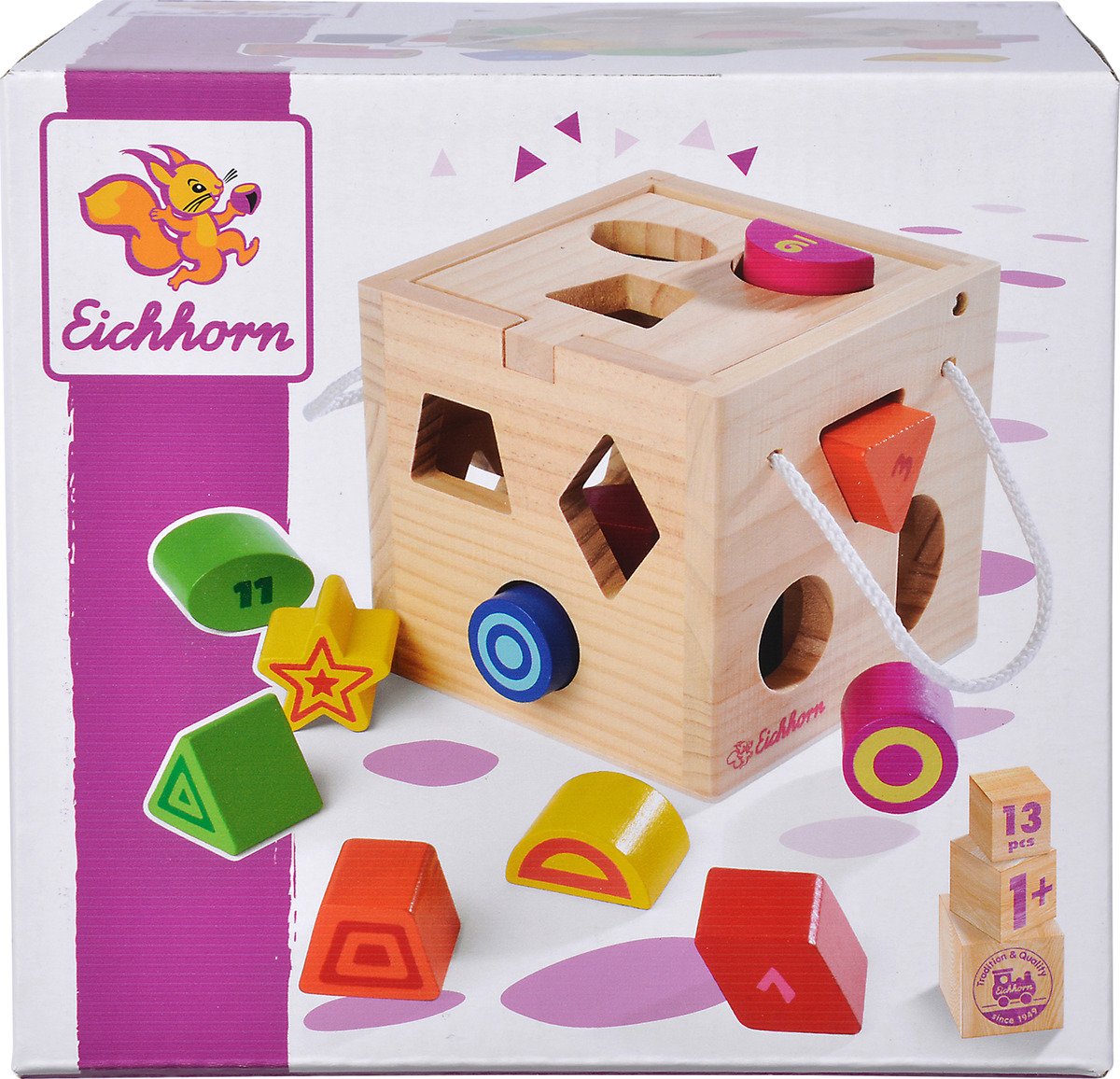 Bild 1 von Eichhorn Holz Steckwürfel