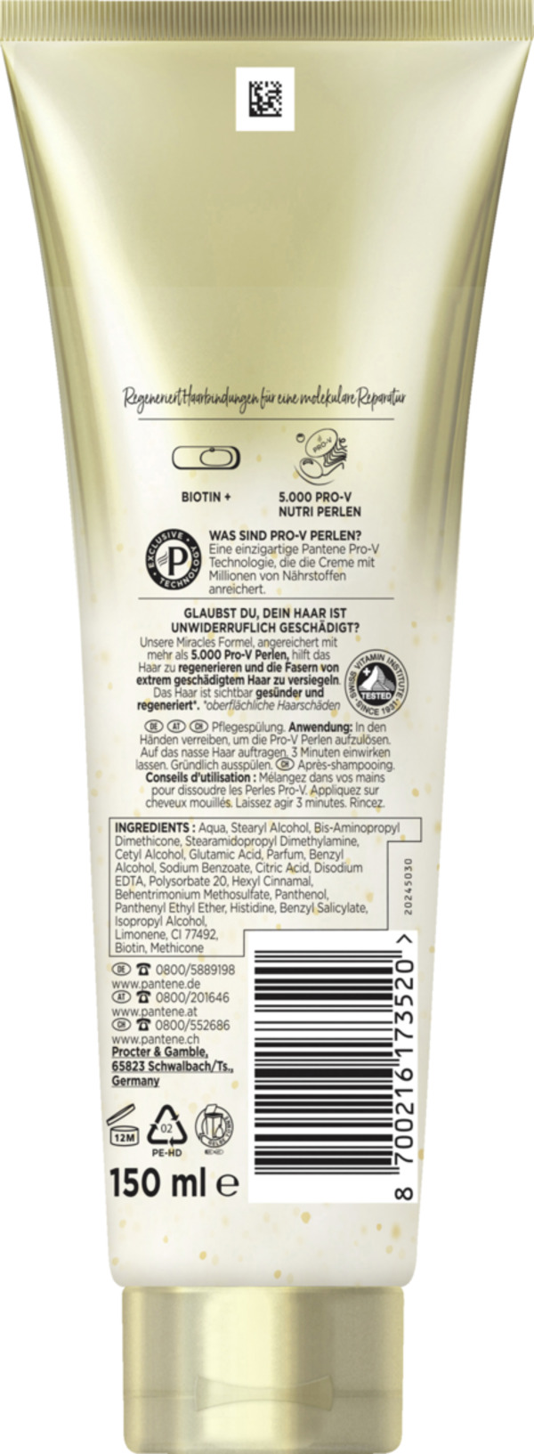 Bild 2 von Pantene Pro-V Miracles Molecular Bond Repair Intensivpflege