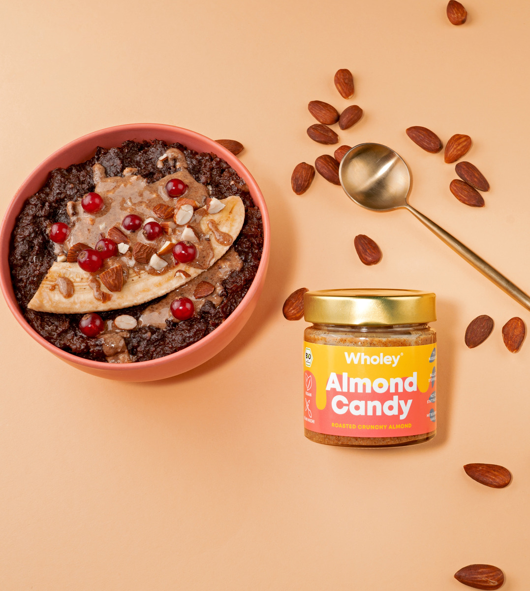 Bild 2 von Wholey Bio Nut Butter Almond Candy