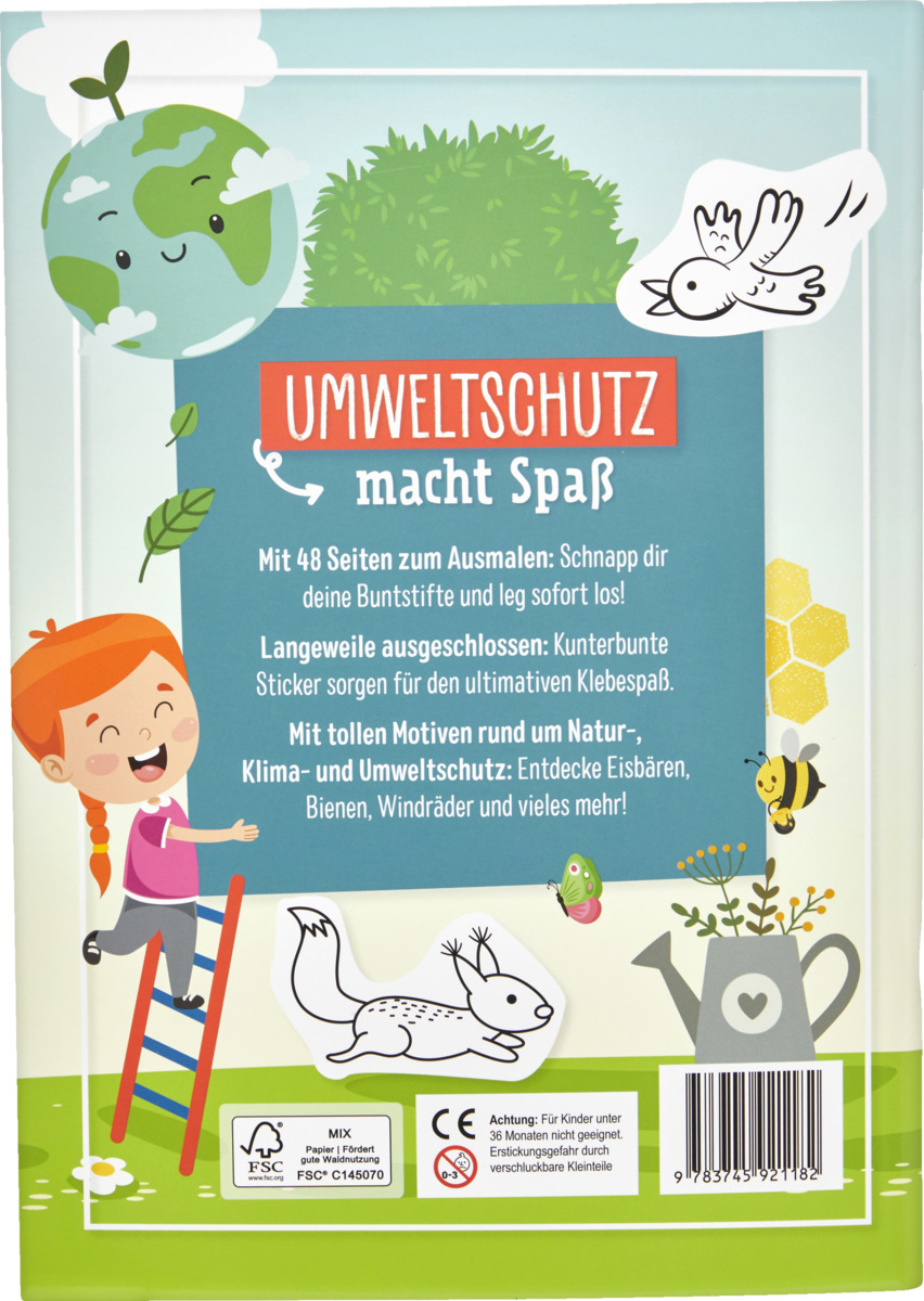 Bild 2 von IDEENWELT Abenteuer Umwelt Sticker-Mal-Buch