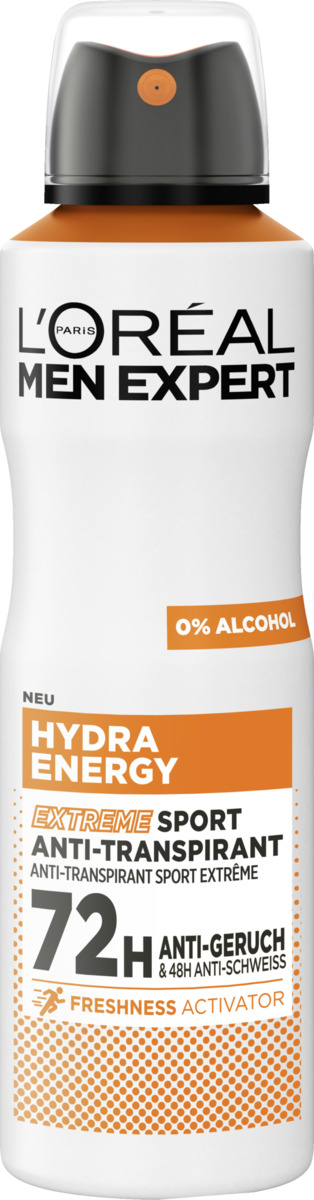 Bild 1 von L’Oréal Paris men expert Hydra Energy Extreme Sport Anti-Transpirant Spray