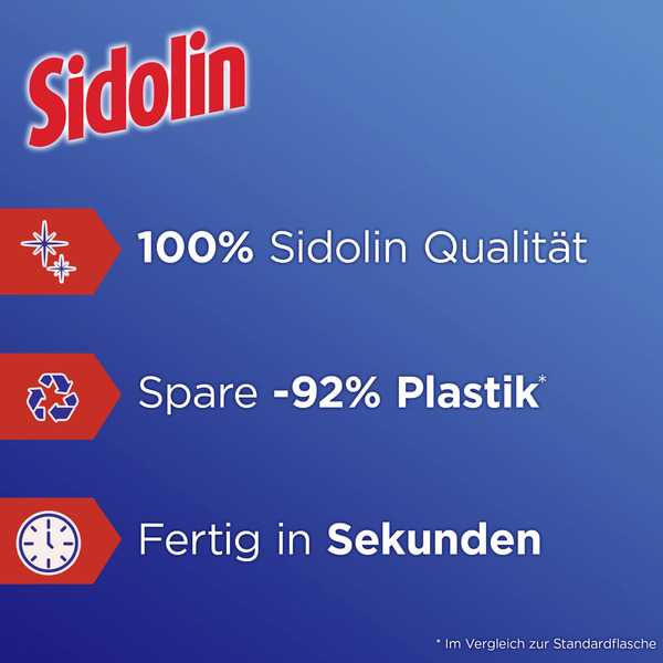 Bild 4 von Sidolin Streifenfrei Mix & Clean Cristal Nachfüllbeutel