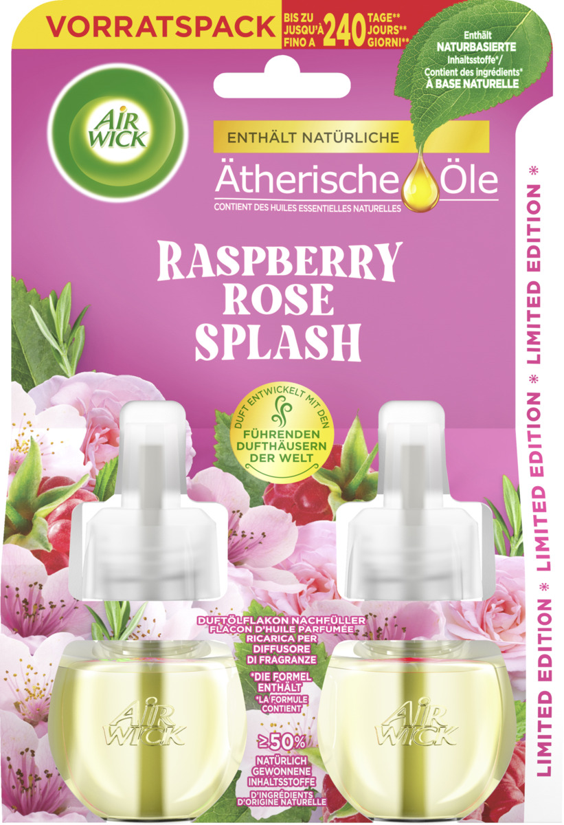 Bild 1 von Air Wick Duftölflakon Nachfüller Duo Raspberry Rose Splash
