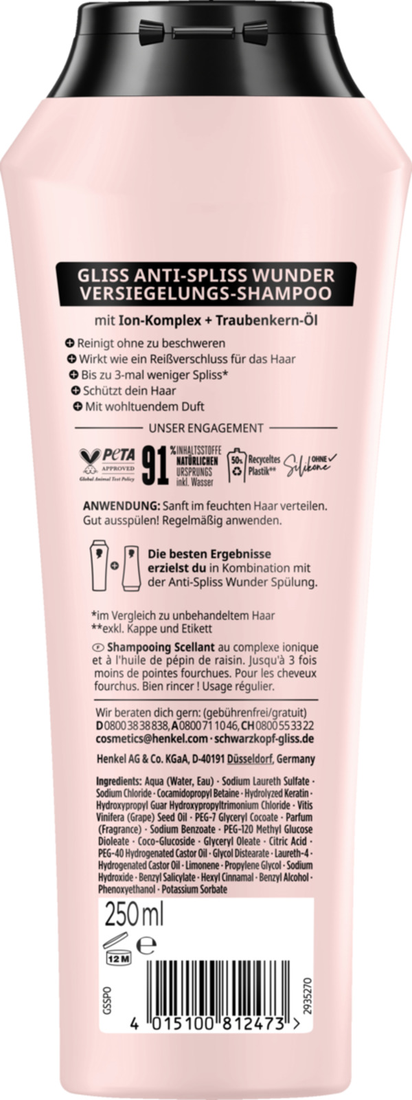 Bild 2 von Gliss Anti-Spliss Wunder Shampoo