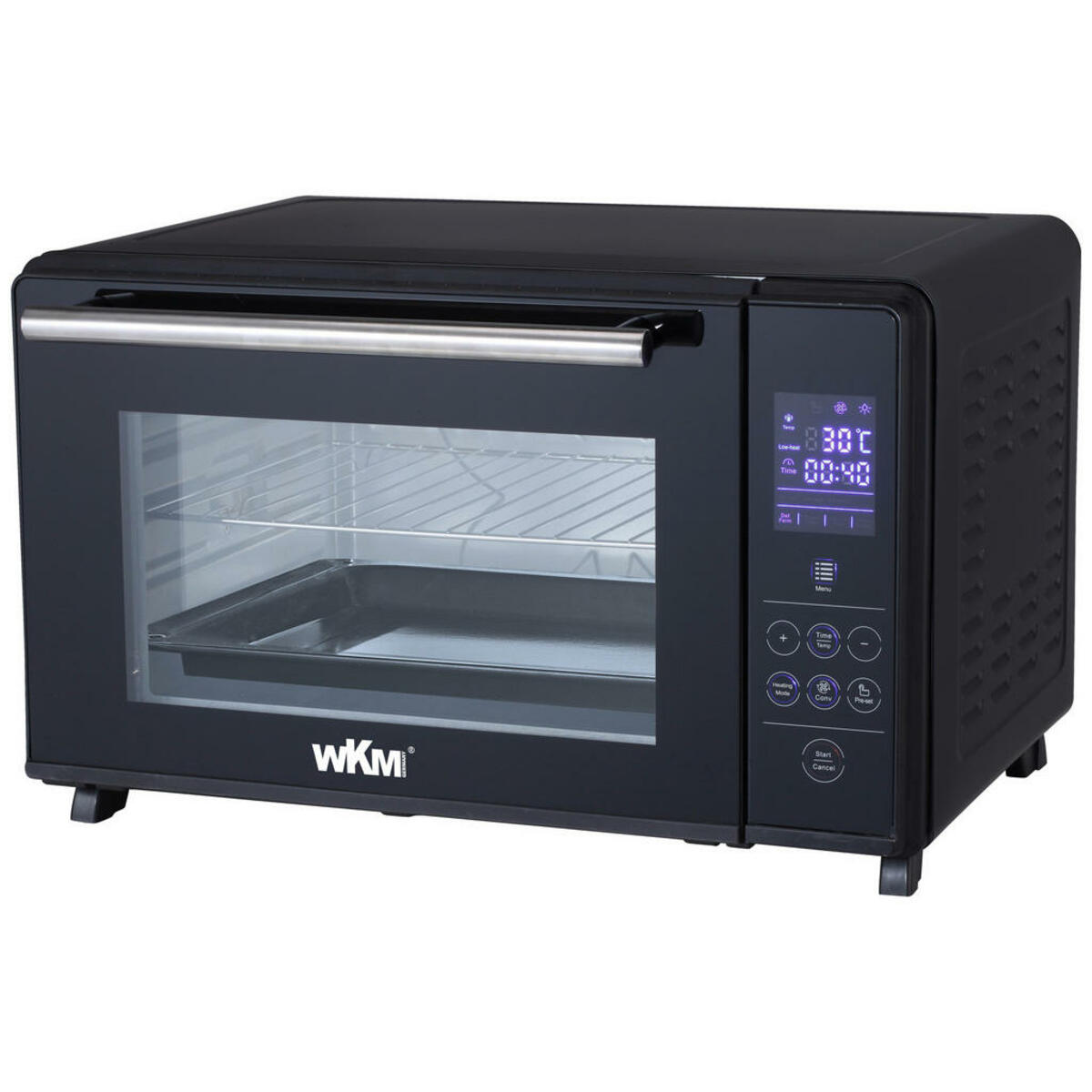 Bild 1 von WKM Mini-Backofen DTO-1600.30H schwarz Metall B/H/T: ca. 51x32x41 cm ca. 30 l